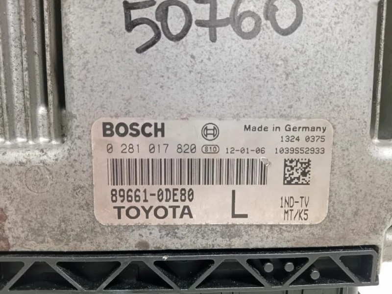 Centralina Iniezione 89661-0DE80 Toyota Yaris IV 2012