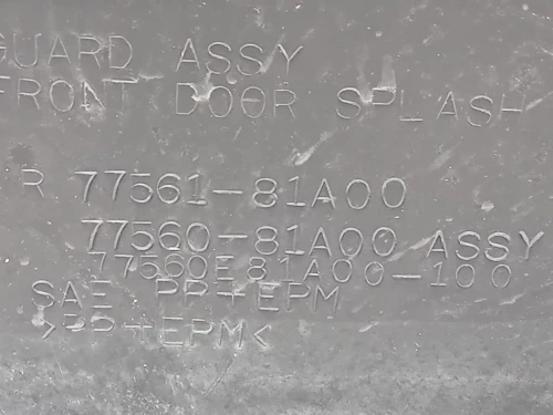 Modanatura Adesiva Porta ANT DX 77660-81A00 Suzuki Jimny I 1999