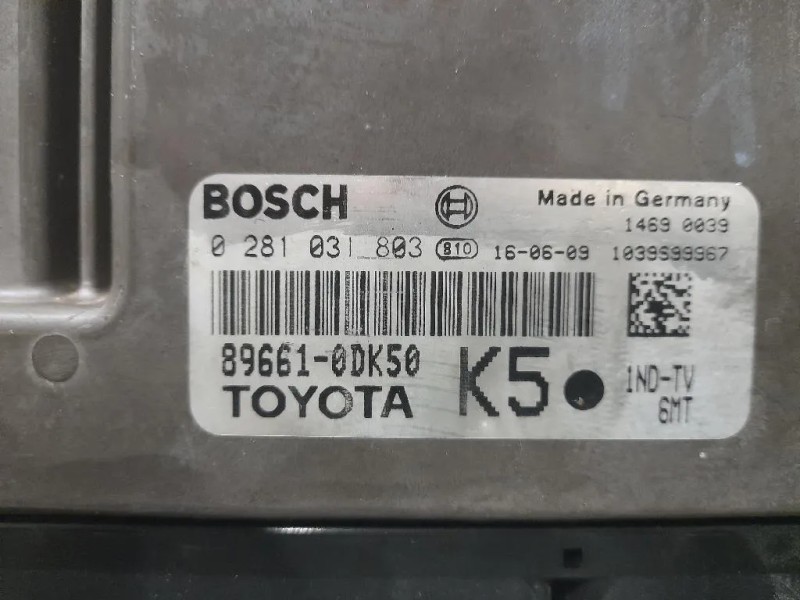 Centralina Iniezione 896610DK50 Toyota Yaris IV 2014