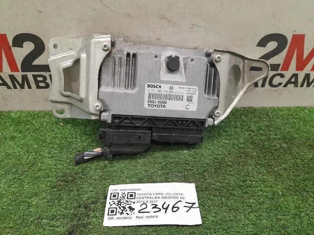 Centralina Iniezione 896610DR80 0261S09783 Toyota Yaris IV 2014