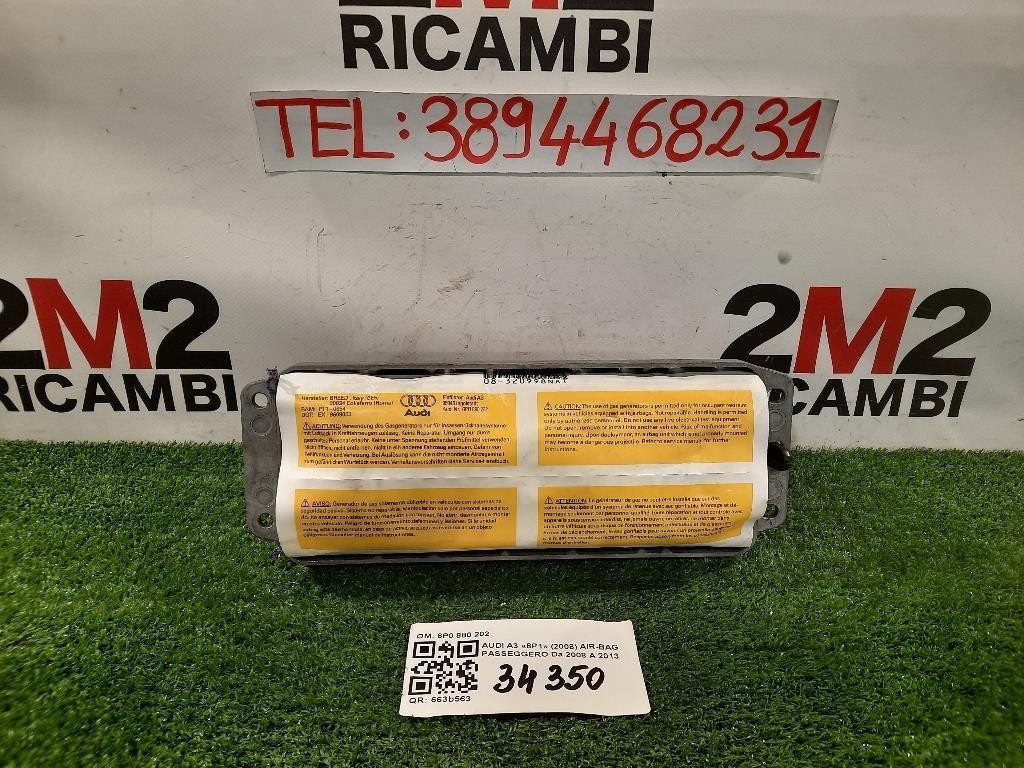 Air-bag Passeggero 8P0 880 202 Audi A3 8P1 2008