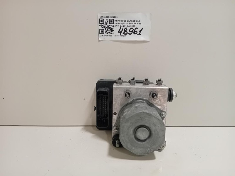 Pompa ABS ANT A0004312600 Mercedes Classe GLA X156 2014
