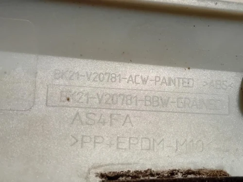 Modanatura Adesiva Porta ANT SX BK21-V20781-ACW Ford Transit Custom I 2018