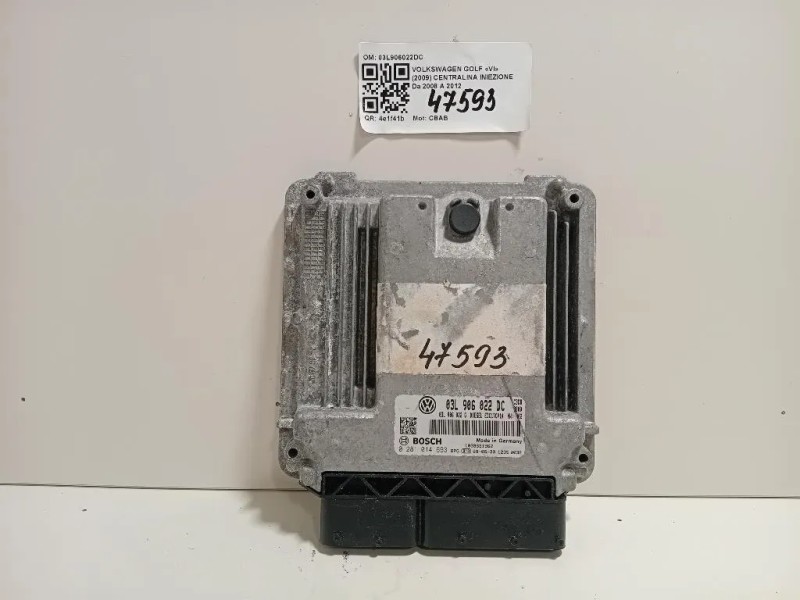Centralina Iniezione 03L906022GC Volkswagen GOLF VI 2009