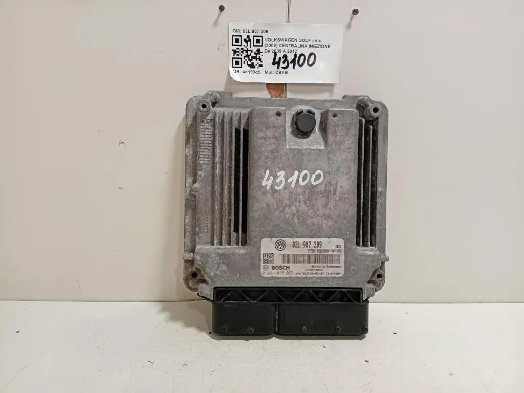 Centralina Iniezione 03L907309 0281015029 Volkswagen GOLF VI 2009