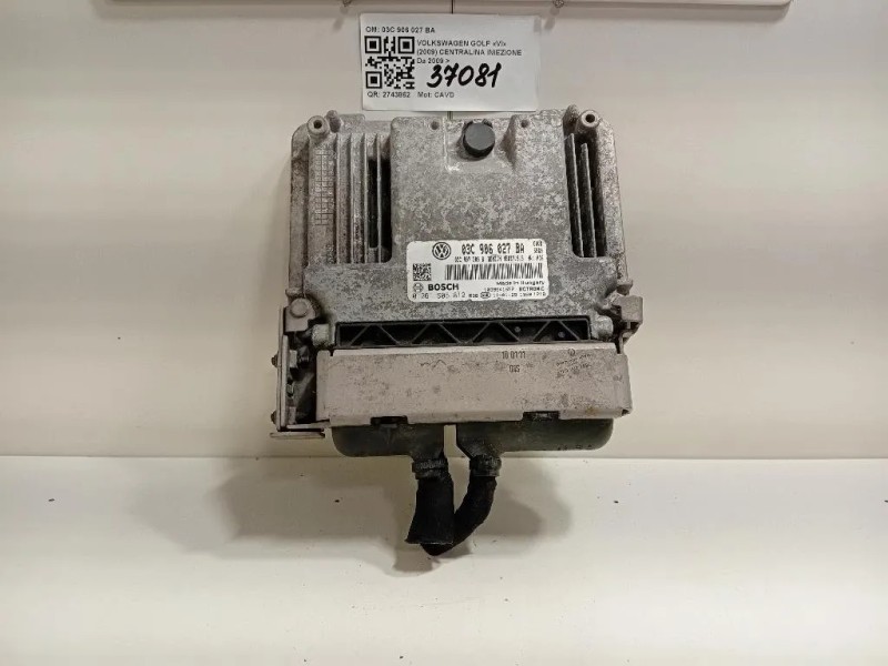 Centralina Iniezione 03C906027BA 0261S05812 Volkswagen GOLF VI 2009