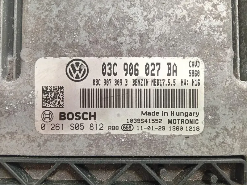 Centralina Iniezione 03C906027BA 0261S05812 Volkswagen GOLF VI 2009