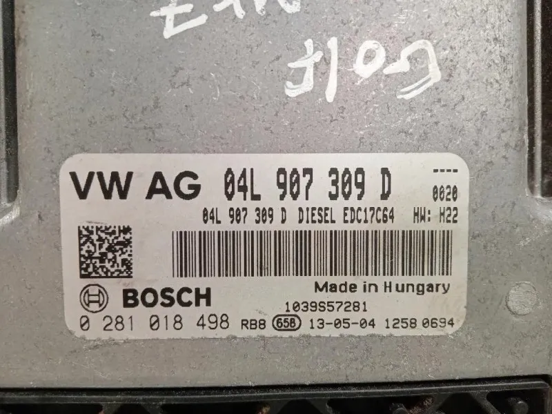 Centralina Iniezione 04L907309D 0281018498 Volkswagen GOLF VI 2009