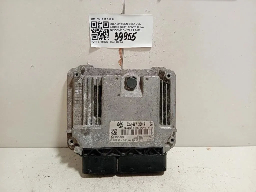 Centralina Iniezione 03L907309R 0281016674 Volkswagen GOLF VI 2009