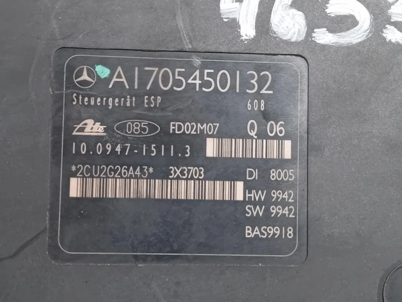 Pompa ABS ANT A1705450132 Mercedes Classe SLK R170 1997