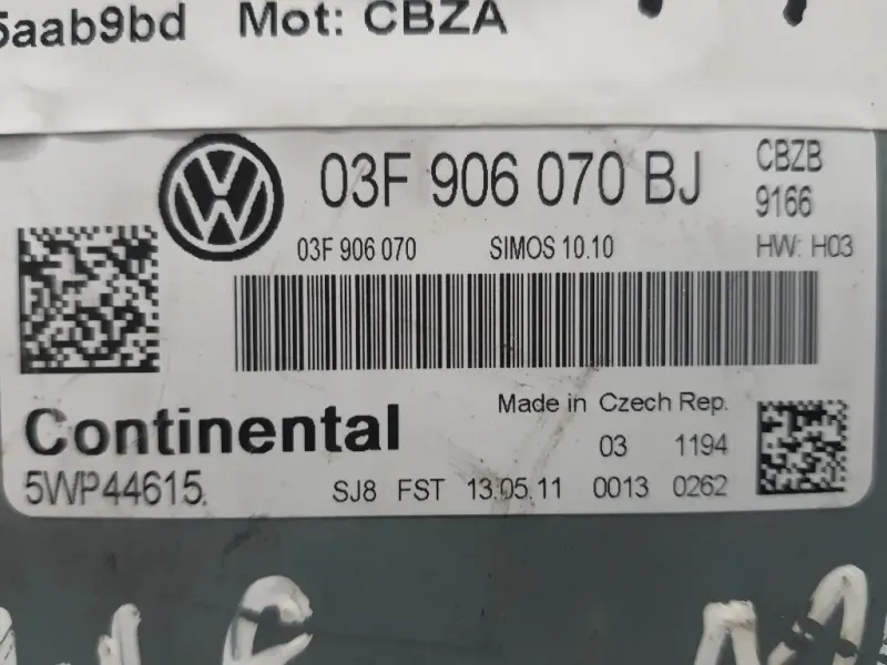 Centralina Iniezione 03F906070BJ Volkswagen GOLF VI 2009