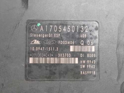 Pompa ABS ANT A003 431 70 12 Mercedes Classe SLK R170 1997