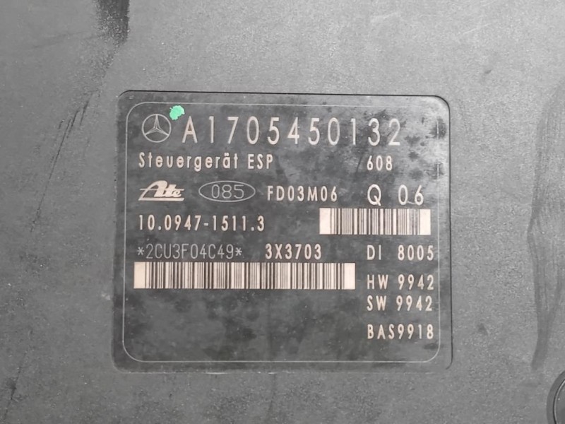 Pompa ABS ANT A003 431 70 12 Mercedes Classe SLK R170 1997