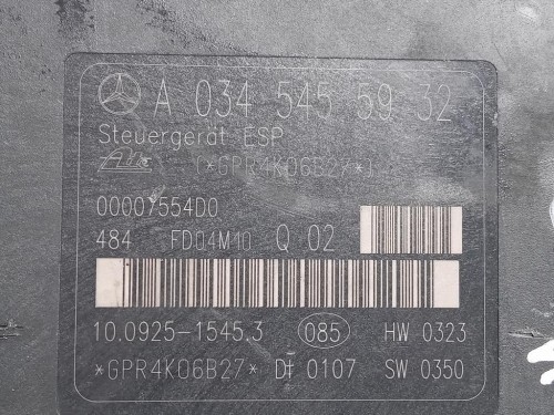 Pompa ABS ANT A0054310112 Mercedes Classe SLK R171 2004