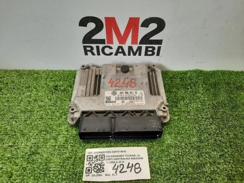 Centralina Iniezione 03G906021MG 0281014043 Volkswagen Touran II 2007