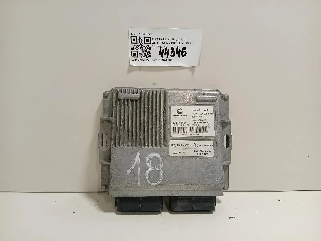 Centralina Iniezione GPL 616703000 Fiat Panda III 2012