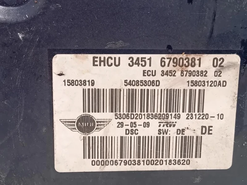 Pompa ABS ANT 3451679038102 Mini MINI Clubman R55 2008