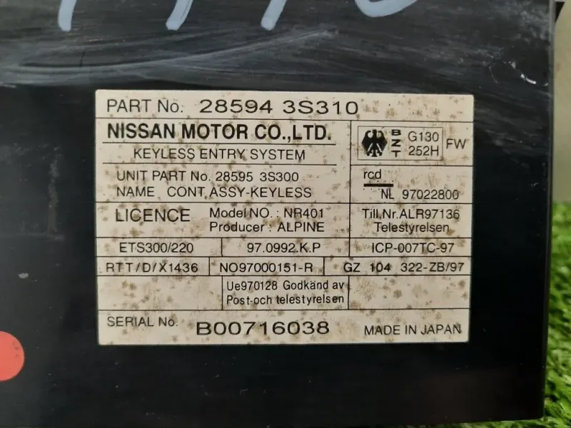 Centralina Keyless GO 28594 3S310 Nissan Navara 2005