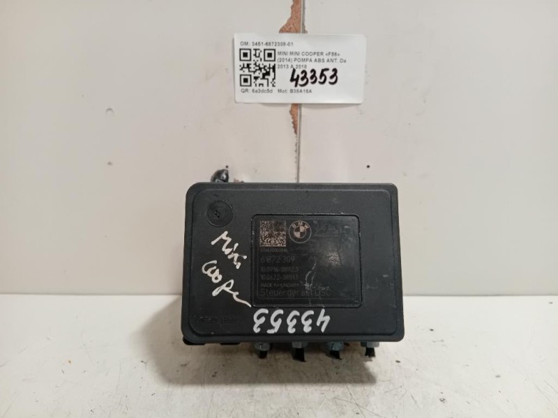 Pompa ABS ANT 3451-6872308-01 Mini MINI Cooper F56 2014