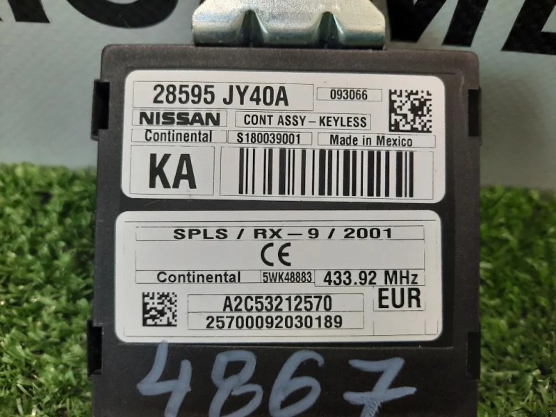 Centralina Keyless GO 28595JY40A Renault Koleos I 2008