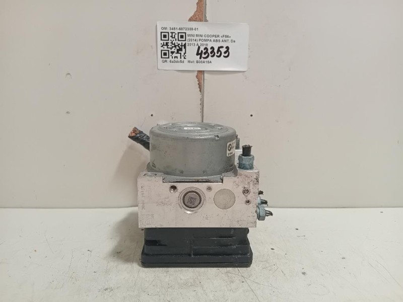 Pompa ABS ANT 3451-6872308-01 Mini MINI Cooper F56 2014