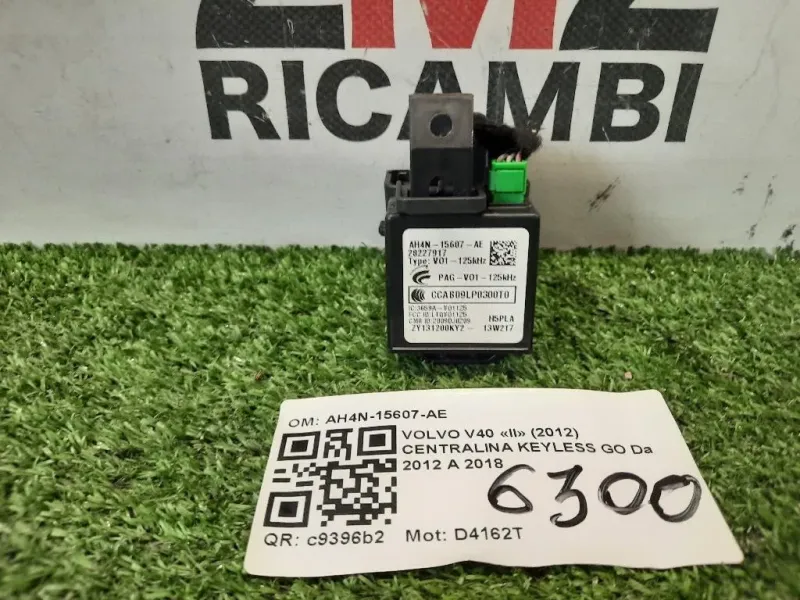 Centralina Keyless GO AH4N-15607-AE IMMOBILIZER Volvo V40 II 2012