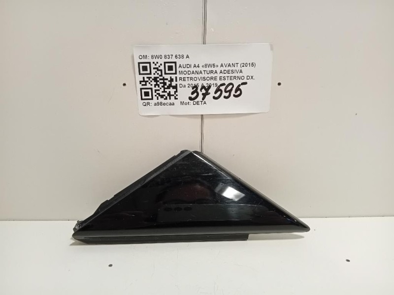 Modanatura Adesiva Retrovisore Esterno DX 8W0 837 638 A Audi A4 8W5 Avant 2015
