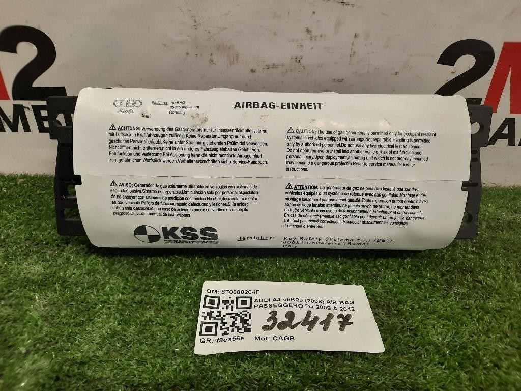 Air-bag Passeggero 8T0880204F Audi A4 8K2 2008