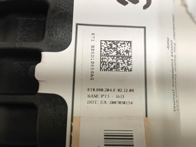 Air-bag Passeggero 8T0 880 204 F Audi A4 8K2 2008