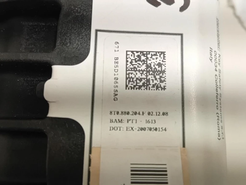 Air-bag Passeggero 8T0 880 204 F Audi A4 8K2 2008