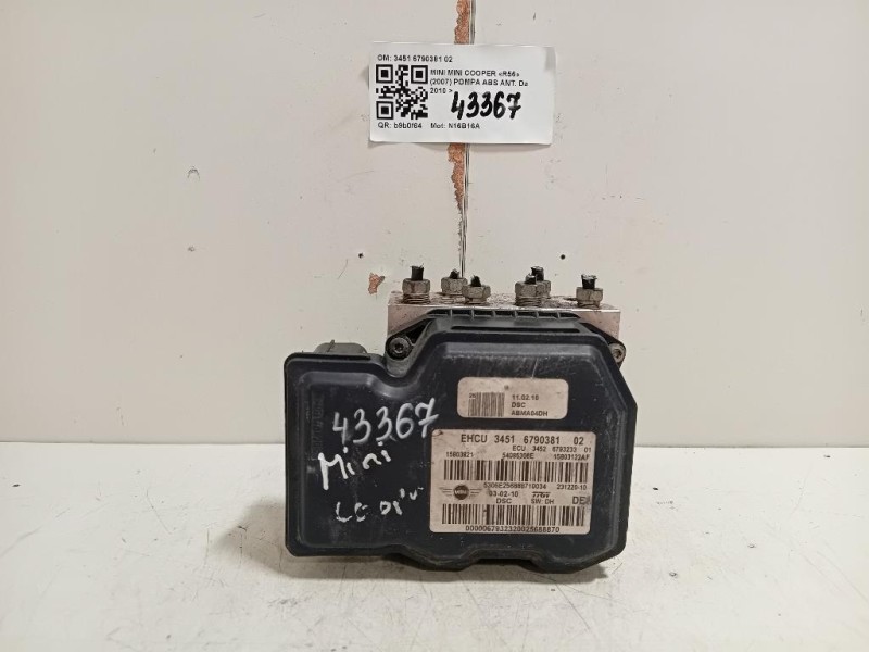 Pompa ABS ANT 3451 6790381 02 Mini MINI Cooper R56 2007