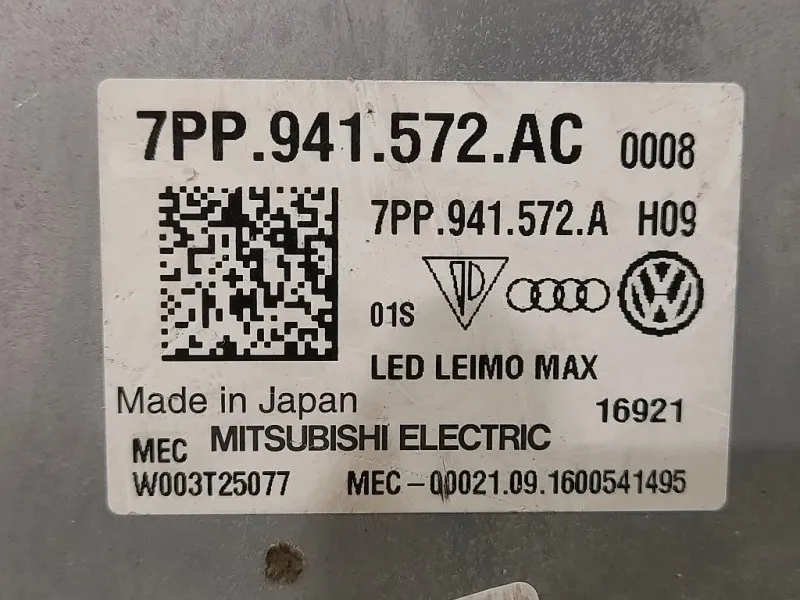 Centralina LED Proiettore ANT 7PP 941 572 AC Audi Q5 8RB 2009