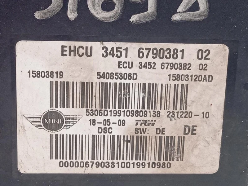 Pompa ABS ANT 3451679038102 Mini MINI Cooper R56 2007