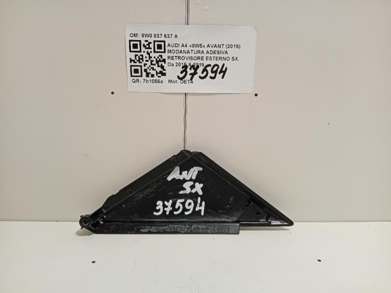 Modanatura Adesiva Retrovisore Esterno SX 8W0 837 637 A Audi A4 8W5 Avant 2015