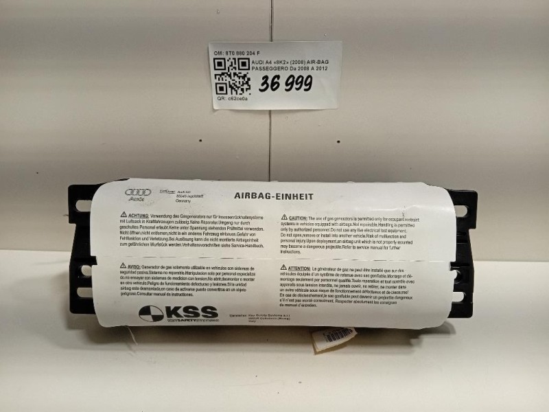 Air-bag Passeggero 8T0 880 204 F Audi A4 8K2 2008