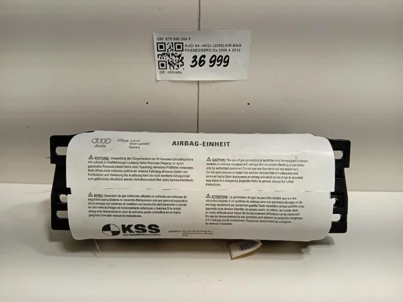 Air-bag Passeggero 8T0 880 204 F Audi A4 8K2 2008
