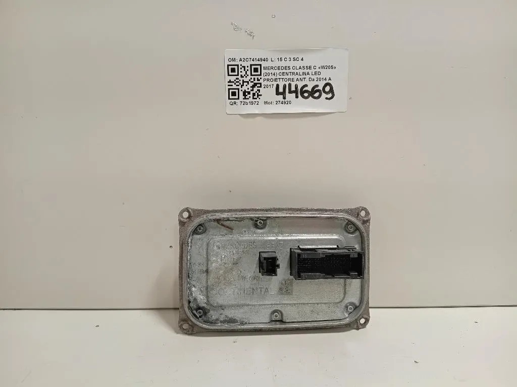 Centralina LED Proiettore ANT A2C7414940 Mercedes Classe C W205 2014