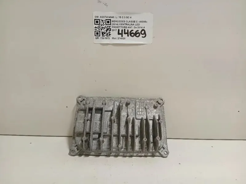 Centralina LED Proiettore ANT A2C7414940 Mercedes Classe C W205 2014