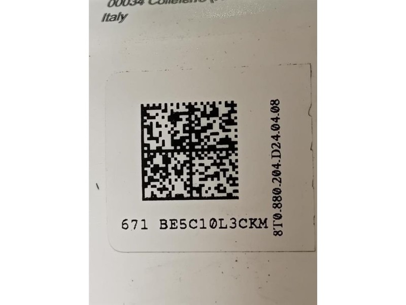 Air-bag Passeggero 8T0 880 204 D Audi A4 8K2 2012