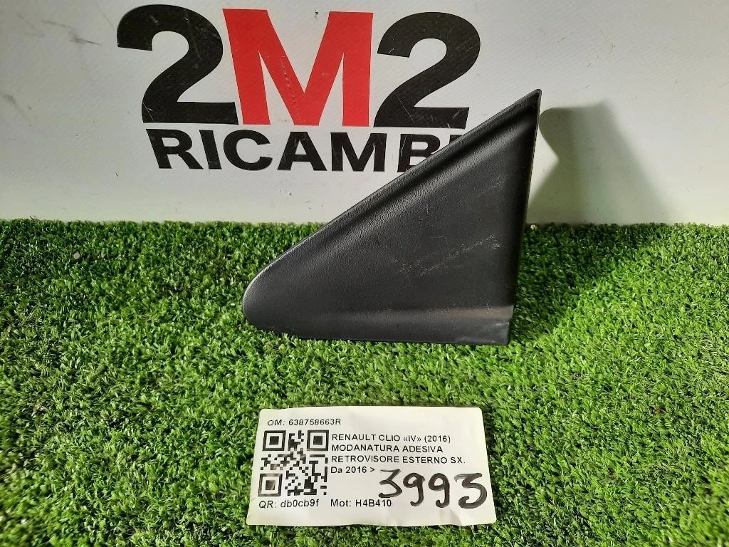Modanatura Adesiva Retrovisore Esterno SX 638758663R Renault CLIO IV 2016