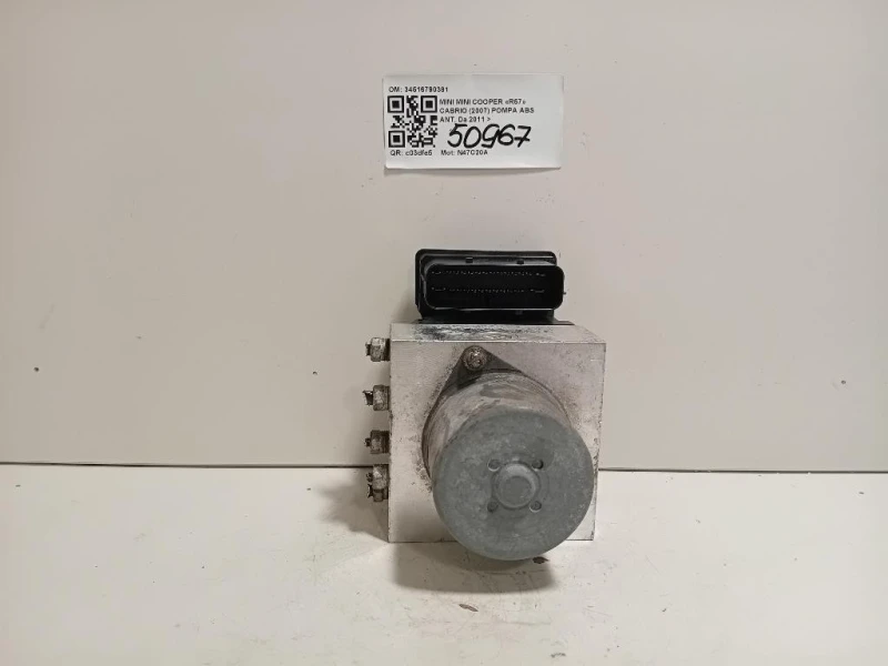 Pompa ABS ANT 34516790381 Mini MINI Cooper R57 Cabrio 2007