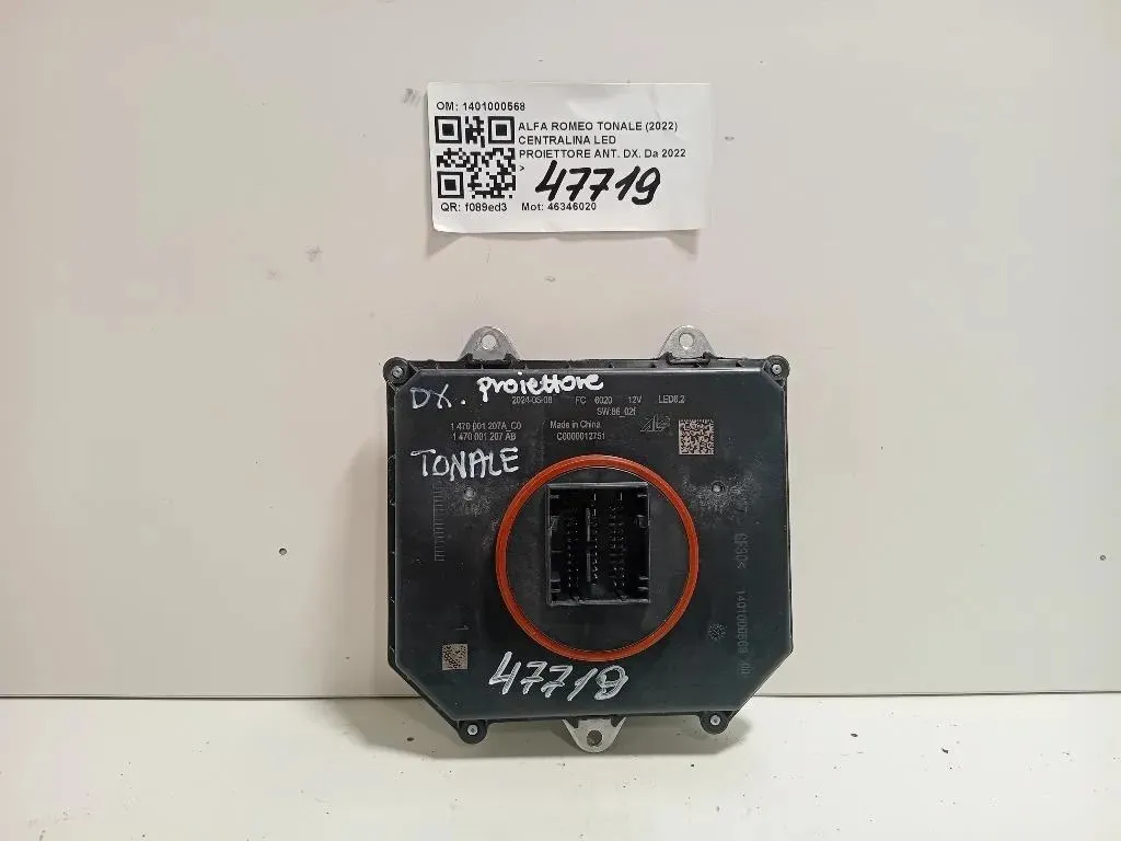 Centralina LED Proiettore ANT DX 1401000568 Alfa Romeo Tonale 2022
