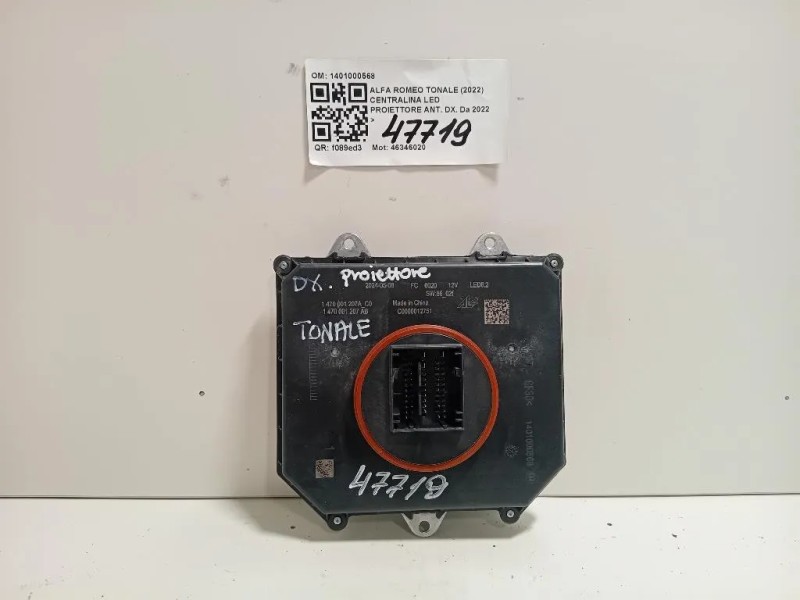 Centralina LED Proiettore ANT DX 1401000568 Alfa Romeo Tonale 2022