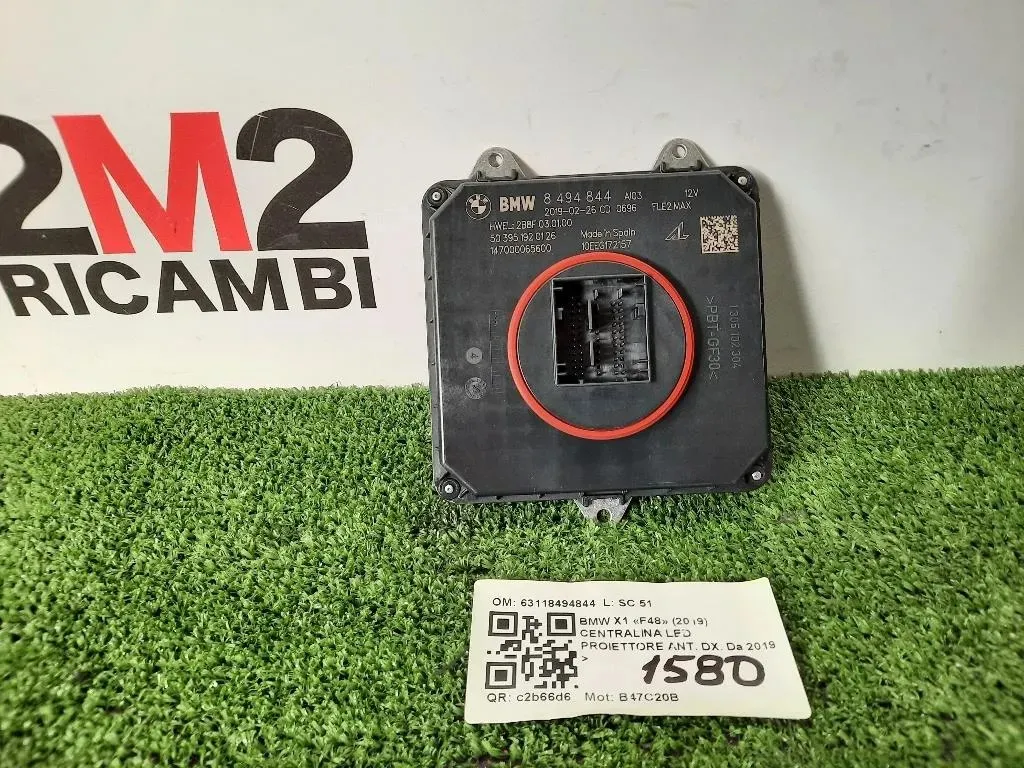 Centralina LED Proiettore ANT DX 63118494844 Bmw X1 F48 2019
