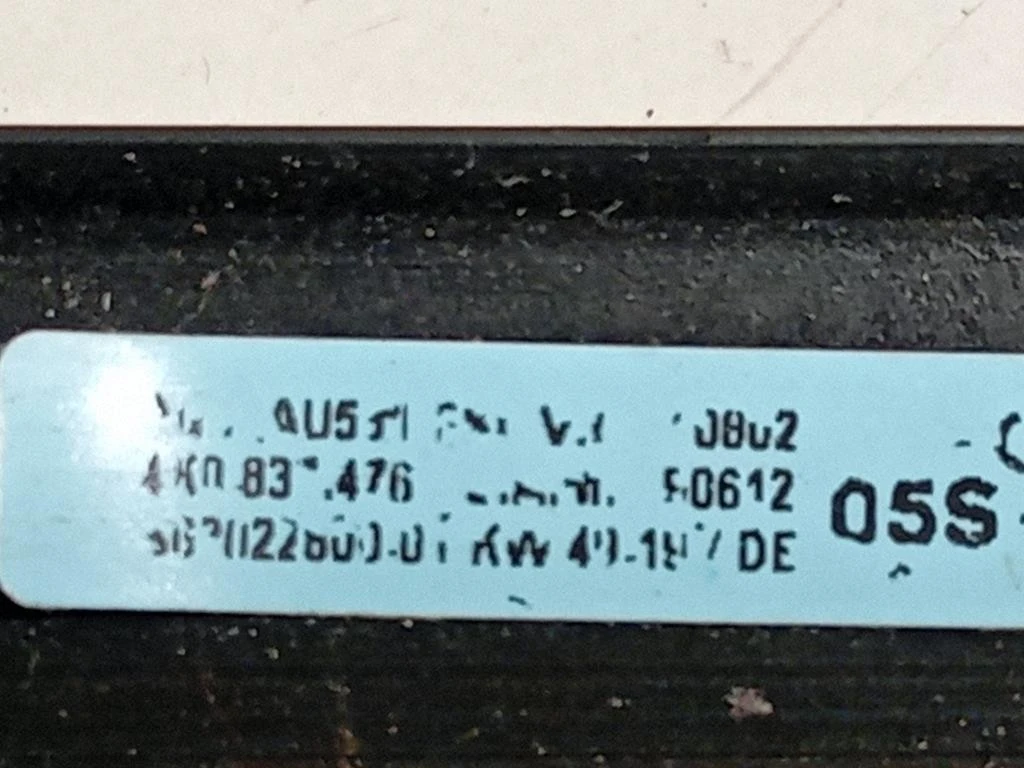 Modanatura Estraschiavetro Porta ANT DX 4K0 837 476 Audi A6 4GD Avant 2016