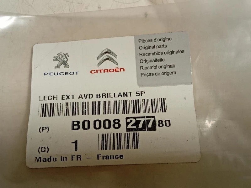 Modanatura Estraschiavetro Porta ANT DX B000827780 Citroen C1 II 2014