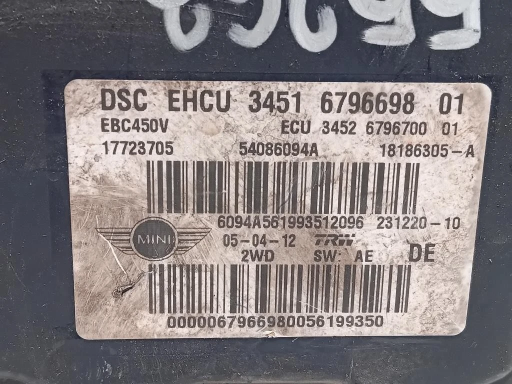 Pompa ABS ANT 3451679669801 Mini MINI ONE R56 2007