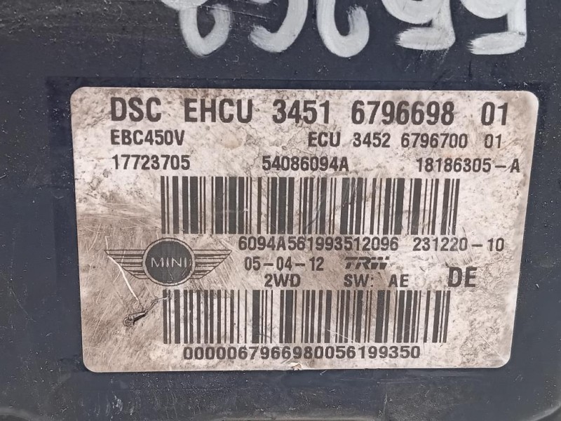 Pompa ABS ANT 3451679669801 Mini MINI ONE R56 2007