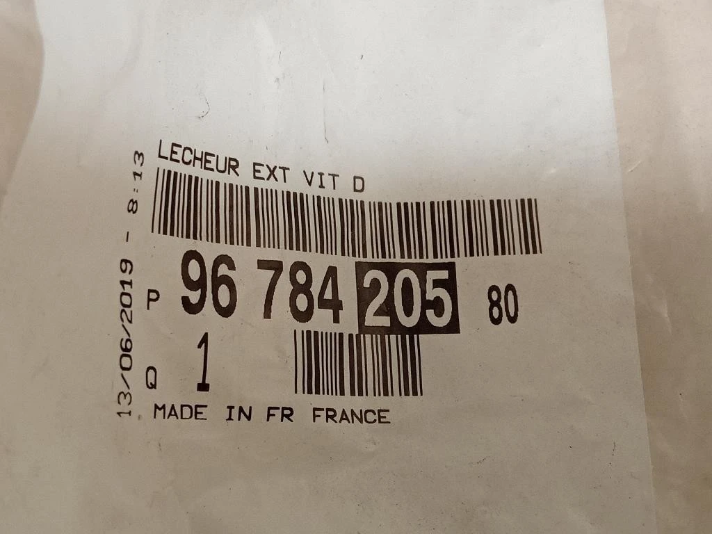 Modanatura Estraschiavetro Porta POST DX 9678420580 Peugeot 2008 I 2016