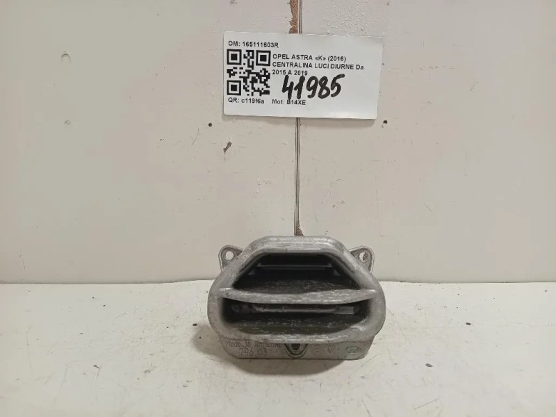Centralina LUCI Diurne 165111603R Opel Astra K 2016